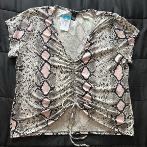 Snakeskin top